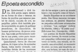 El poeta escondido  [artículo] Andrés Gallardo.