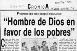 "Hombre de Dios en favor de los pobres"  [artículo].