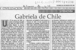 Gabriela de Chile  [artículo].