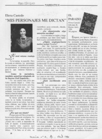 "Mis personajes me dictan"  [artículo].