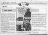 Ardiente paciencia  [artículo] P. B.