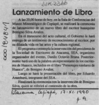 Lanzamiento de libro  [artículo].