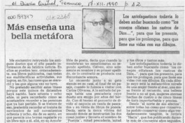 Más enseña una bella metáfora  [artículo] Aldo Villarroel Sáez.