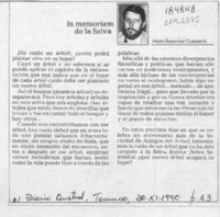 In memoriam de la Selva  [artículo] Pedro Banoviez Cominetti.