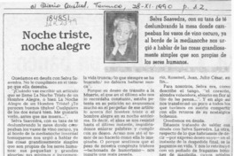 Noche triste, noche alegre