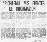 "Pichilemu, mis fuentes de información"  [artículo] José Vargas Badilla.