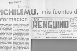 Pichilemu, mis fuentes de información  [artículo].