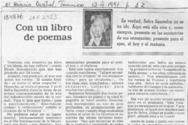 Con un libro de poemas  [artículo] Claudio Núñez.
