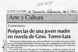 Peripecias de una joven madre en novela de Gmo. Torres Lara  [artículo] L. F. C.