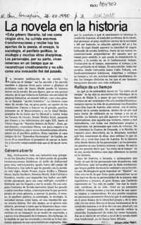 La novela en la historia