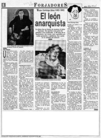 El león anarquista  [artículo] Pablo Portales.