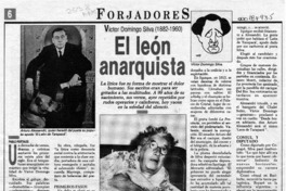 El león anarquista  [artículo] Pablo Portales.
