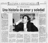 Una historia de amor y soledad  [artículo] Nury Constenla.