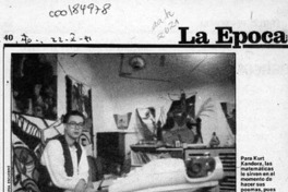 Entre el raciocinio de los números y la incoherencia de la poesía  [artículo] Jorge Leiva.