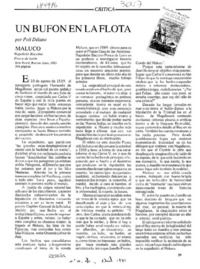 Un bufón en la flota  [artículo] Poli Délano.