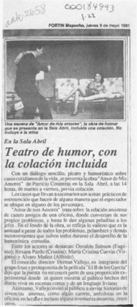 Teatro de humor, con la colación incluida  [artículo].