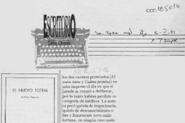 Tótem literario  [artículo] Carlos Olivárez.