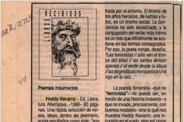 Poemas insurrectos  [artículo].