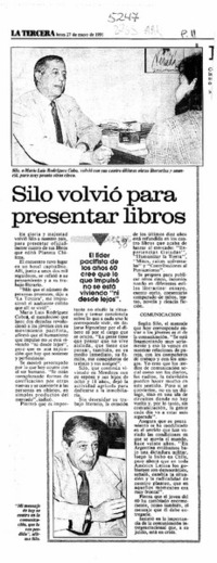 Silo volvió para presentar libros  [artículo] .