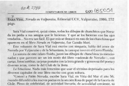 Neruda en Valparaíso  [artículo] Carlos Ruiz-Tagle G.