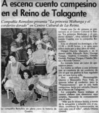 A escena cuento campesino en el reino de Talagante