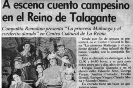 A escena cuento campesino en el reino de Talagante