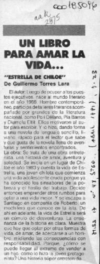 Un Libro para amar la vida --  [artículo].