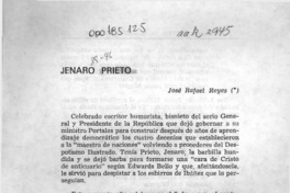 Jenaro Prieto  [artículo] José Rafael Reyes.