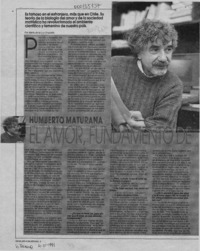 El amor fundamento de la sociedad  [artículo] María de la Luz Urquieta.