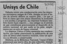 Unisys de Chile  [artículo] Juan Gana.