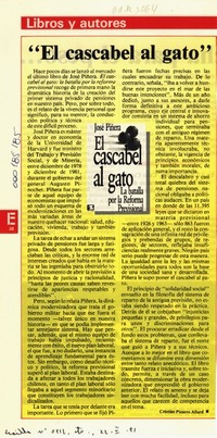 "El cascabel al gato"  [artículo] Cristián Pizarro Allard.