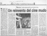 Un Reinvento del cine mudo  [artículo].