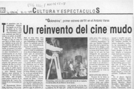 Un Reinvento del cine mudo  [artículo].