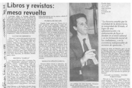 Libros y revistas, mesa revuelta  [artículo] Filebo.