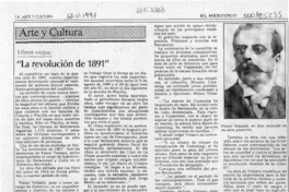 "La revolución de 1891"  [artículo] Julio Hurtado.