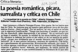 La poesía romántica, pícara, surrealista y crítica en Chile  [artículo] Mario Tomás Schilling F.