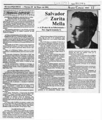 Salvador Zurita Mella  [artículo] Ingrid Araneda N.