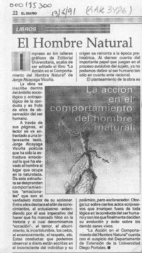 El Hombre natural  [artículo].