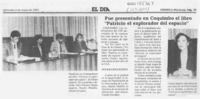 Fue presentado en Coquimbo el libro "Patricio el explorador del espacio"  [artículo].
