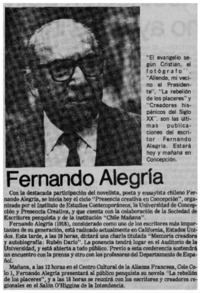 Fernando Alegría