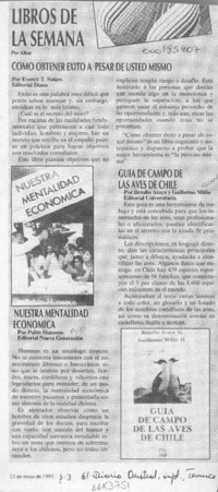 Libros de la semana  [artículo] Albar.