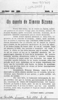 Un cuento de Ximena Bizama