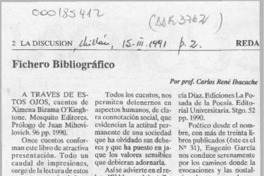 Fichero bibliográfico  [artículo] Carlos René Ibacache.