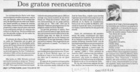 Dos gratos reencuentros  [artículo] Marino Muñoz Lagos.