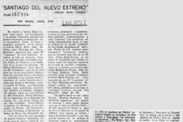 "Santiago del Nuevo Extremo"  [artículo] Miguel Angel Díaz.