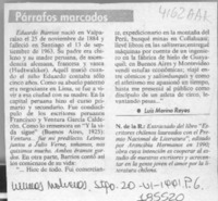 Párrafos marcados  [artículo] Luis Merino Reyes.