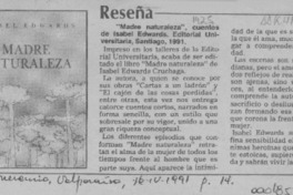 "Madre naturaleza"  [artículo] E. U.