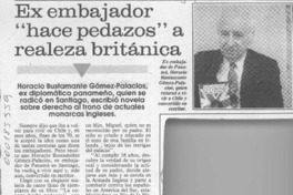 Ex embajador "hace pedazos" a realeza británica  [artículo].