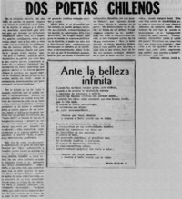 Dos poetas chilenos