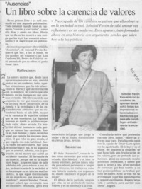 Un Libro sobre la carencia de valores  [artículo].